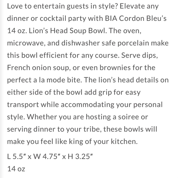 Set of 6 cordon bleu soup bowls - Picture 5 of 5